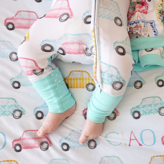 Bamboo Convertible Footie Romper - Ciao (Cars)Posh PeanutSize: 3-6 Months
