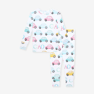 Bamboo Long Sleeve Pajama Set - Ciao (Cars)Posh PeanutSize: 3T-4T