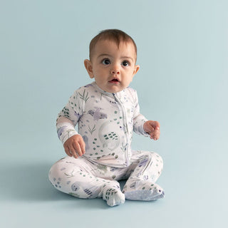 Bamboo Footie with 2-Way Zipper - Milo (Dinosaurs)