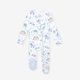 Bamboo Footie with 2-Way Zipper - Milo (Dinosaurs)
