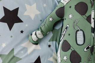 Bamboo Convertible Footie Romper - Airman (Jets) Baby & Toddler Sleepwear