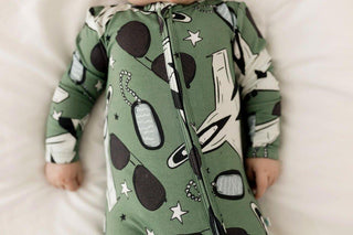 Bamboo Convertible Footie Romper - Airman (Jets) Baby & Toddler Sleepwear