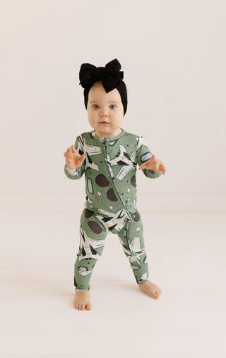 Bamboo Convertible Footie Romper - Airman (Jets) Baby & Toddler Sleepwear
