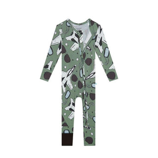 Bamboo Convertible Footie Romper - Airman (Jets) Baby & Toddler Sleepwear
