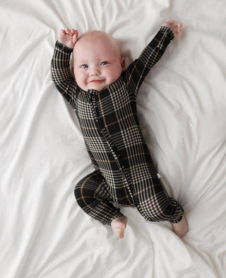 Bamboo Convertible Footie Romper - Sanders (Plaids) Baby & Toddler Sleepwear