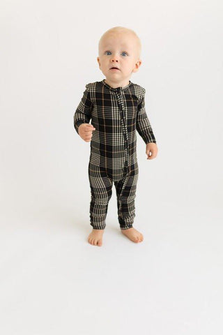 Bamboo Convertible Footie Romper - Sanders (Plaids) Baby & Toddler Sleepwear