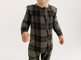 Bamboo Convertible Footie Romper - Sanders (Plaids) Baby & Toddler Sleepwear