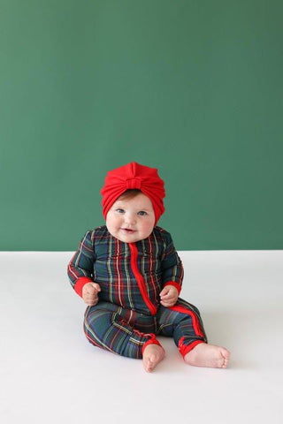 Bamboo Convertible Footie Romper - Tartan Plaid Baby & Toddler Sleepwear