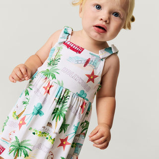 Bamboo Bow Babydoll Bodysuit Dress - Posh Los AngelesPosh PeanutSize: 3-6 Months