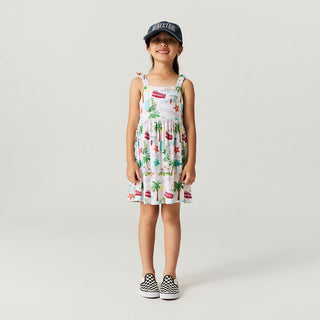 Bamboo Bow Babydoll Dress - Posh Los Angeles Posh Peanut Size: 2T