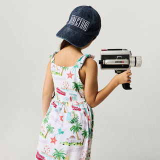 Bamboo Bow Babydoll Dress - Posh Los Angeles Posh Peanut Size: 2T