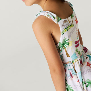 Bamboo Bow Babydoll Dress - Posh Los Angeles Posh Peanut Size: 2T