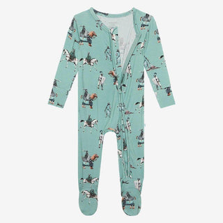 Boy's Bamboo Footie with Zipper, Wallace (Knights) Baby & Toddler Sleepwear