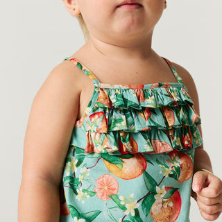 Bamboo Challis Bubble Romper - Arancia (Citrus)Posh PeanutSize: 6-12 Months
