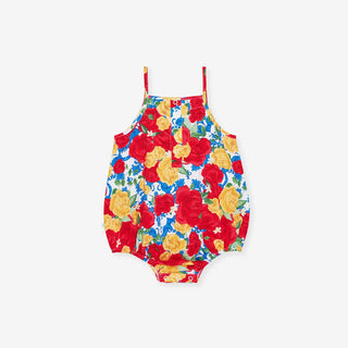 Bamboo Challis Bubble Romper - Valentina (Floral)Posh PeanutSize: 6-12 Months