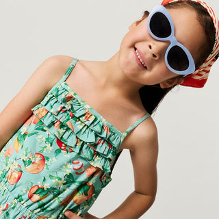 Bamboo Challis Romper - Arancia (Citrus) Baby One-Pieces Posh Peanut Size: 3T-4T