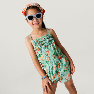 Bamboo Challis Romper - Arancia (Citrus) Baby One-Pieces Posh Peanut Size: 3T-4T