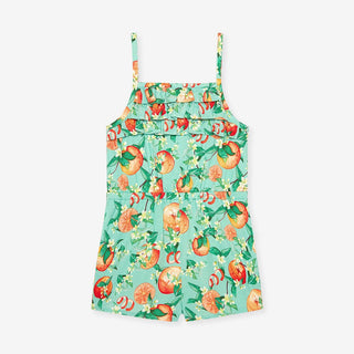 Bamboo Challis Romper - Arancia (Citrus) Baby One-Pieces Posh Peanut Size: 3T-4T