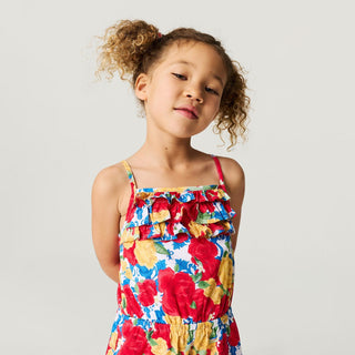 Bamboo Challis Romper - Valentina (Floral) Baby One-Pieces Posh Peanut Size: 3T-4T