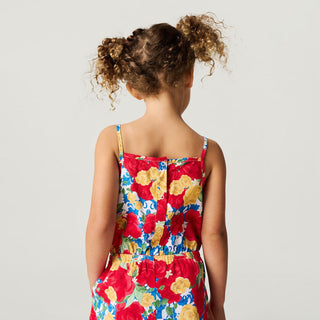 Bamboo Challis Romper - Valentina (Floral) Baby One-Pieces Posh Peanut Size: 3T-4T