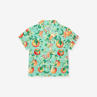Bamboo Challis Short Set - Arancia (Citrus) Baby & Toddler Sleepwear Posh Peanut Size: 3-6 Months