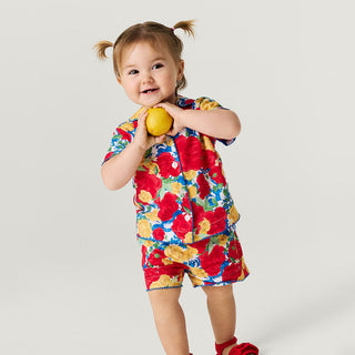 Bamboo Challis Short Set - Valentina (Floral) Baby & Toddler Sleepwear Posh Peanut Size: 6-12 Months