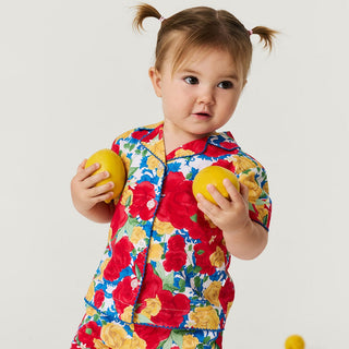 Bamboo Challis Short Set - Valentina (Floral) Baby & Toddler Sleepwear Posh Peanut Size: 6-12 Months