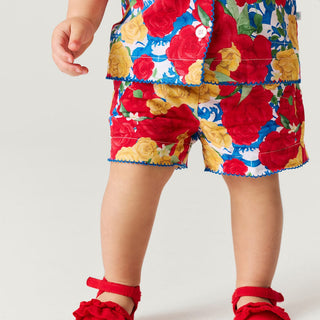 Bamboo Challis Short Set - Valentina (Floral) Baby & Toddler Sleepwear Posh Peanut Size: 6-12 Months