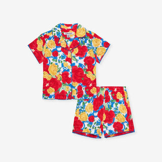 Bamboo Challis Short Set - Valentina (Floral) Baby & Toddler Sleepwear Posh Peanut Size: 6-12 Months