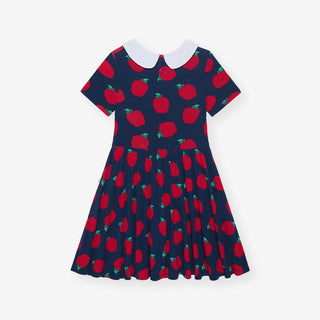 Bamboo Collared Twirl Dress - Lilian (Apple)Posh PeanutSize: 2T