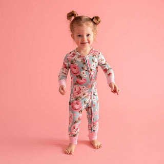Bamboo Convertible Footie Romper - Briana (Floral)