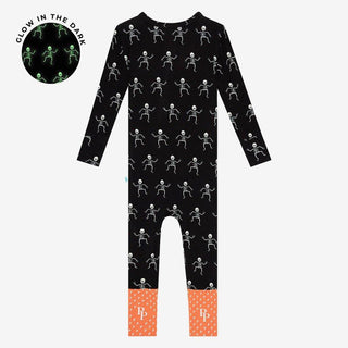 Bamboo Convertible Footie Romper - Dancing Skelly Baby & Toddler Sleepwear