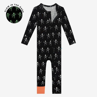 Bamboo Convertible Footie Romper - Dancing Skelly Baby & Toddler Sleepwear