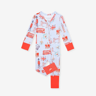 Bamboo Convertible Footie Romper - Posh LondonPosh PeanutSize: 3-6 Months