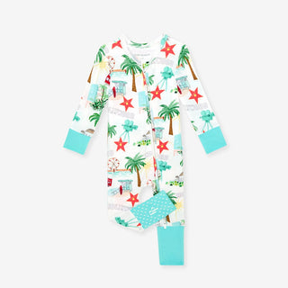 Bamboo Convertible Footie Romper - Posh Los AngelesPosh PeanutSize: 9-12 Months