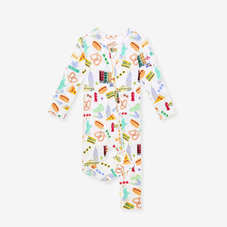 Bamboo Convertible Footie Romper - Posh NYCPosh PeanutSize: 9-12 Months