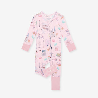 Bamboo Convertible Footie Romper - Posh ParisPosh PeanutSize: 9-12 Months