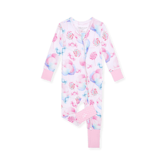 Bamboo Convertible Footie Romper - Sweeties (Cotton Candy)
