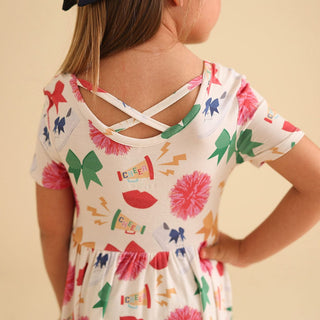 Criss-Cross Twirl Dress Bamboo - Sabrina (Cheer)Posh PeanutSize: 2T