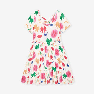 Criss-Cross Twirl Dress Bamboo - Sabrina (Cheer)Posh PeanutSize: 2T