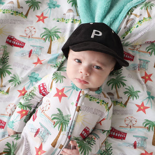 Bamboo Footie with 2-Way Zipper - Posh Los AngelesPosh PeanutSize: 0-3 Months