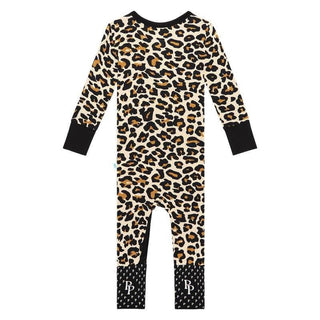 Girl's Bamboo Convertible Footie Romper - Lana Leopard Baby & Toddler Sleepwear