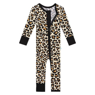 Girl's Bamboo Convertible Footie Romper - Lana Leopard Baby & Toddler Sleepwear