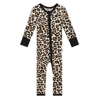 Girl's Bamboo Convertible Footie Romper - Lana Leopard Baby & Toddler Sleepwear