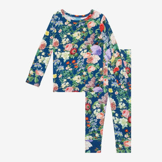 Girl's Bamboo Long Sleeve Pajama Set - Carmen (Floral) Baby & Toddler Sleepwear