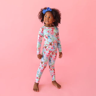 Girl's Bamboo Long Sleeve Pajama Set, Fawn (Deer) Baby & Toddler Sleepwear