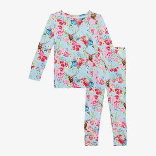 Girl's Bamboo Long Sleeve Pajama Set, Fawn (Deer) Baby & Toddler Sleepwear