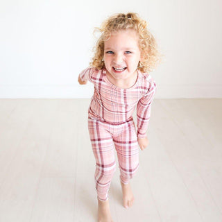 Girl's Bamboo Long Sleeve Pajama Set - Stephanie (Plaid) Baby & Toddler Sleepwear