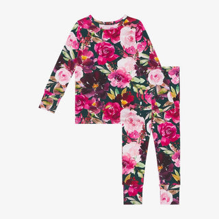 Girl's Bamboo Long Sleeve Pajama Set, Zelda (Floral) Baby & Toddler Sleepwear