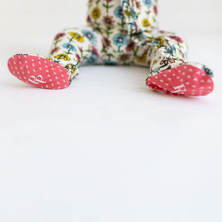 Girl's Bamboo Ruffle Footie with Zipper - Maya Lynn (Floral) Baby & Toddler Sleepwear